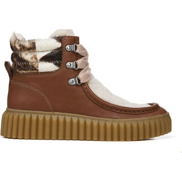 Sam Edelman Fay Faux Fur Bootie Dark Brown/Brown Multi NWB Size 7 1/2 - Picture 2 of 8